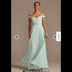 David’s bridal dusty sage bridesmaids dress